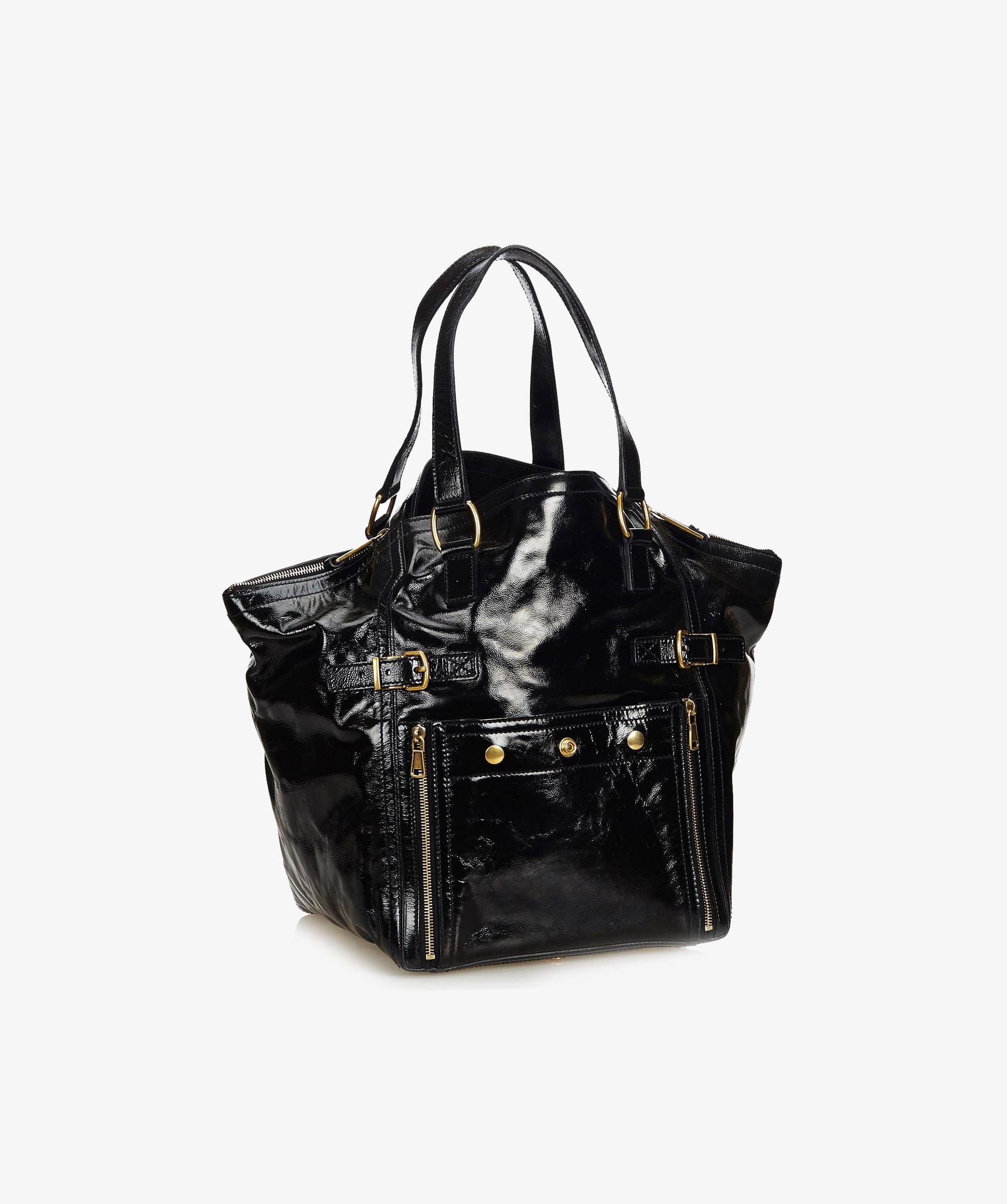 Yves Saint Laurent YSL Patent Downtown Tote Bag