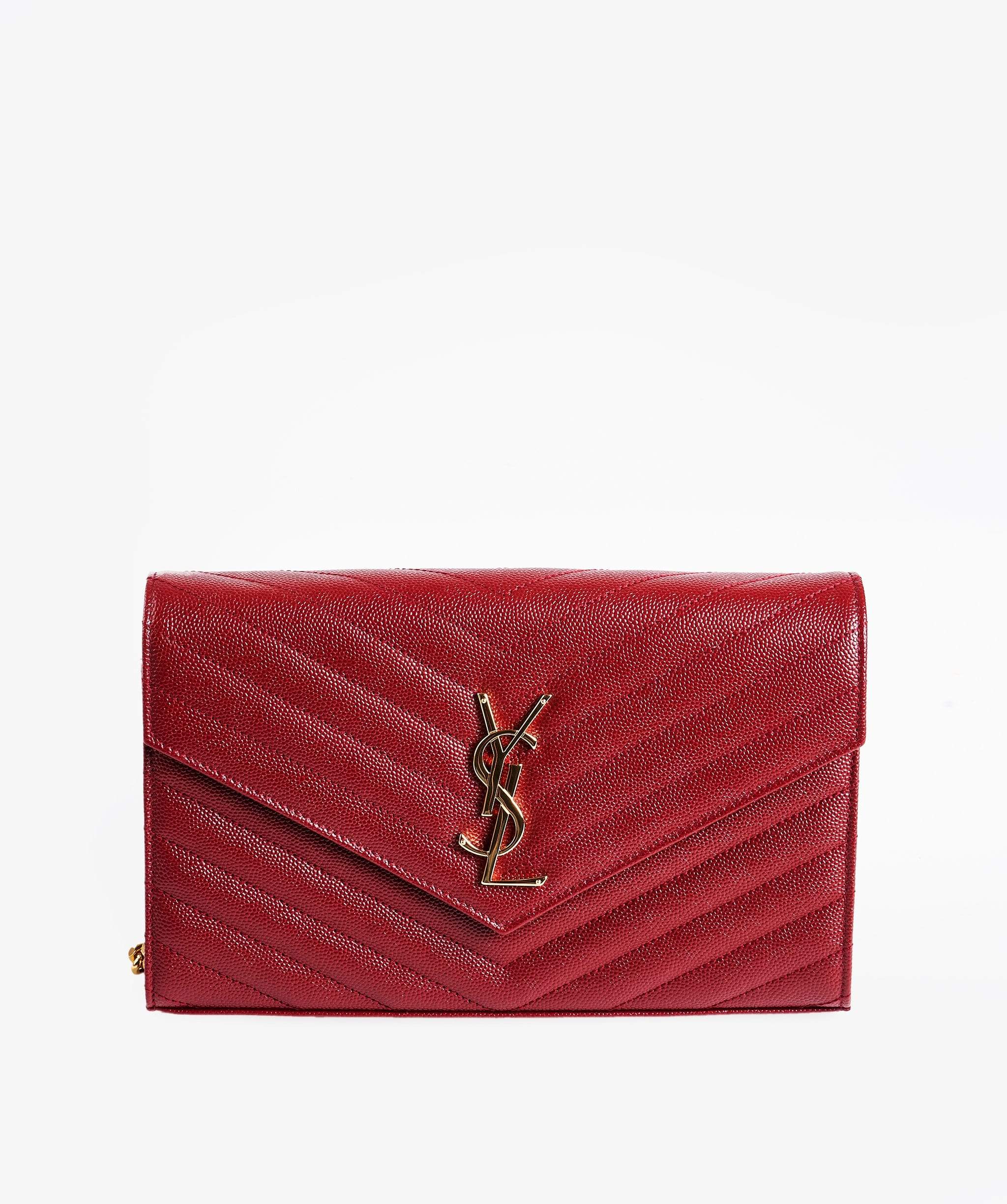 Yves Saint Laurent YSL Red Chevron So-Kate