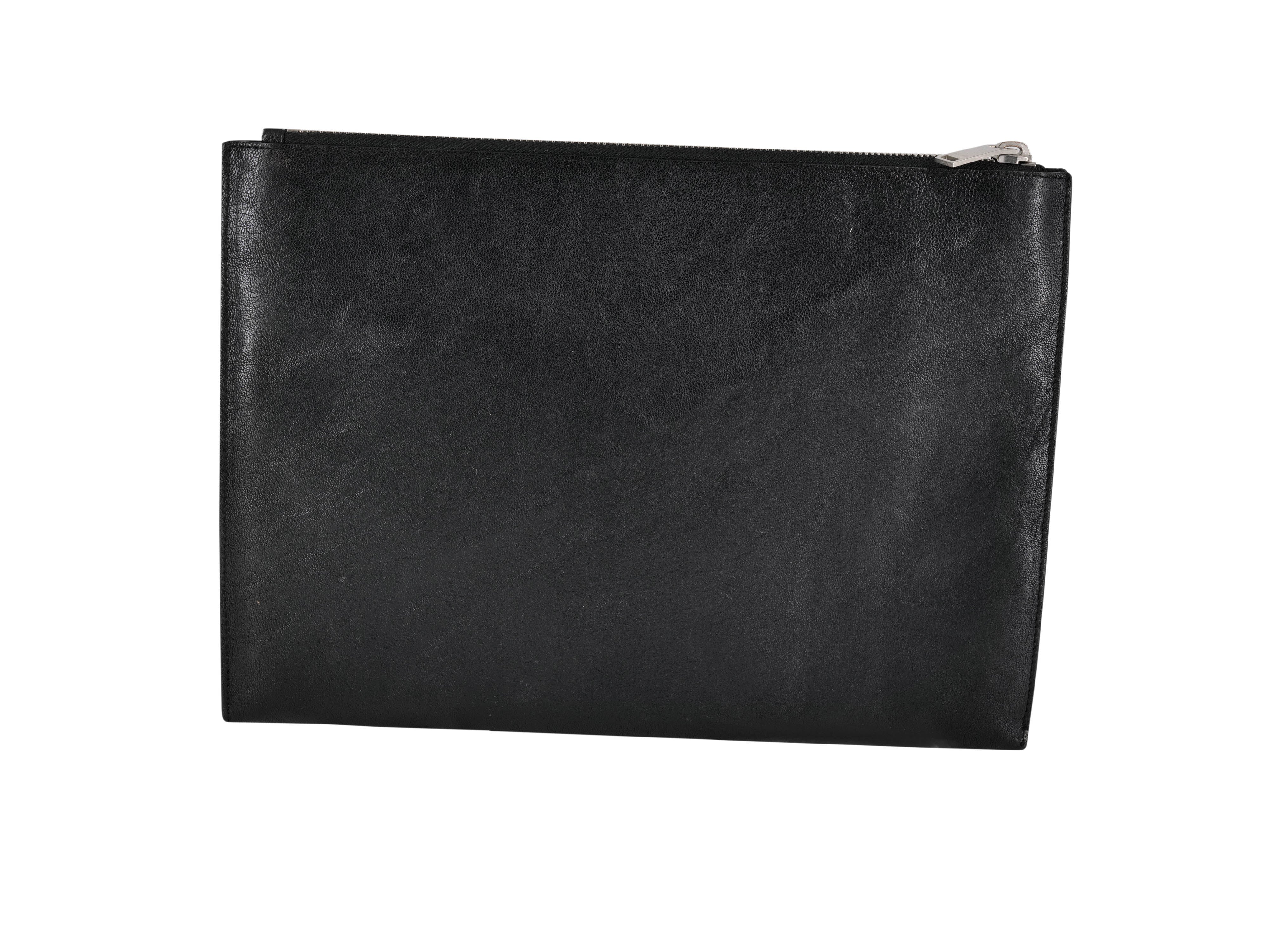 Yves Saint Laurent YSL Stars Leather Zip Pouch