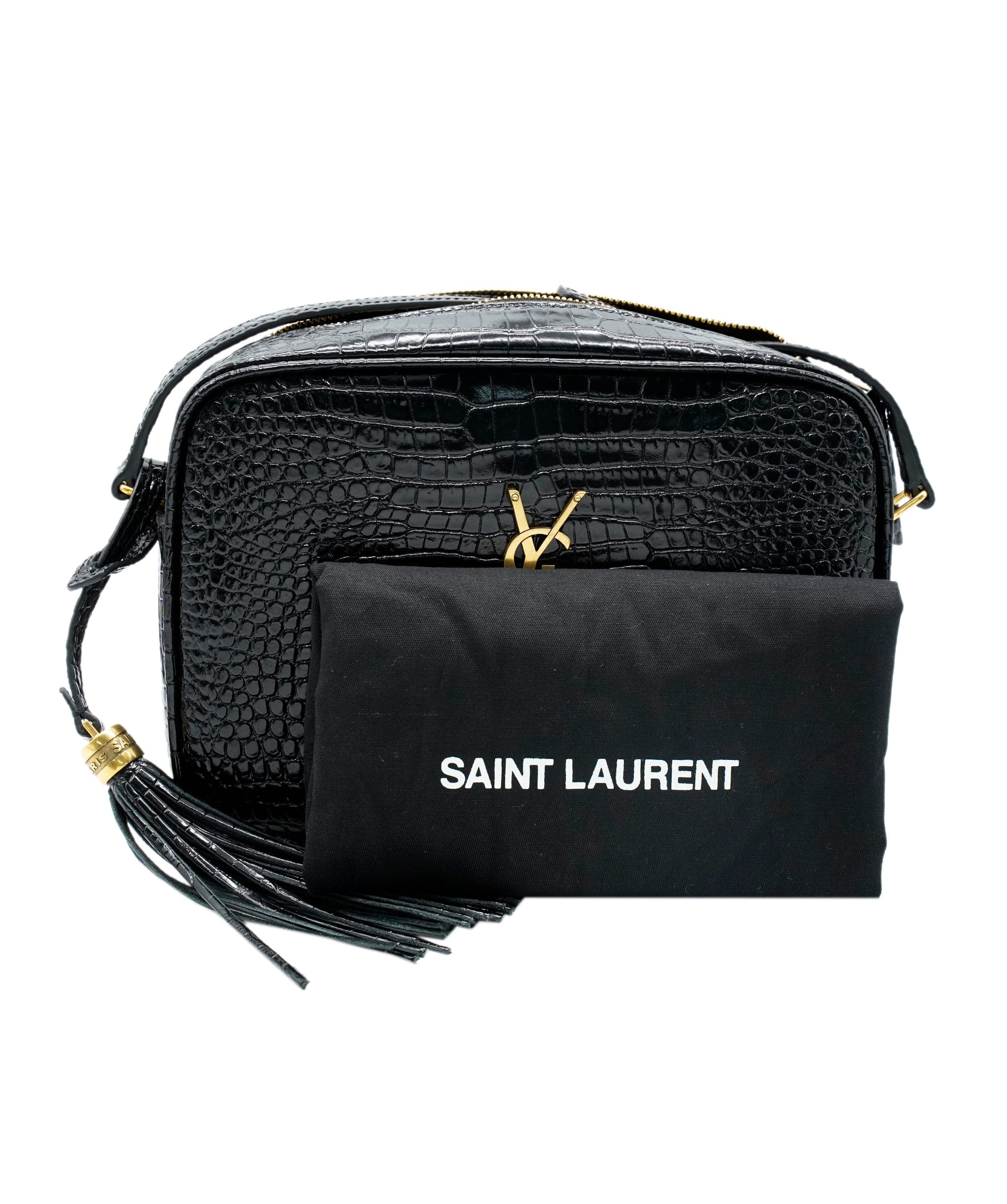 Yves Saint Laurent Yves Saint Laurent Moc Croc Med Lou Camera Bag  - AWC2131