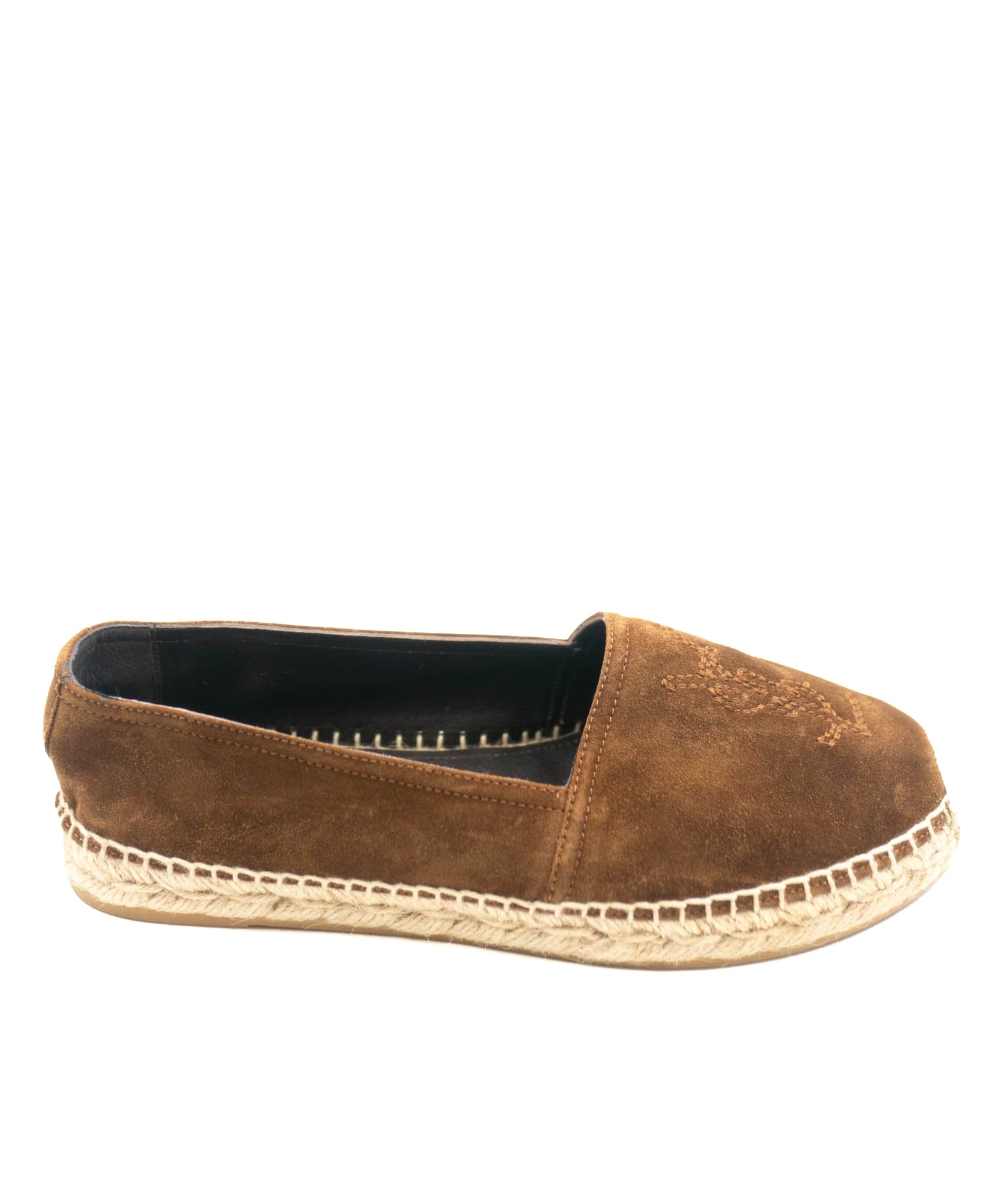 Yves Saint Laurent Saint Laurent Brown Suede Espadrilles size 37 - AWC1871