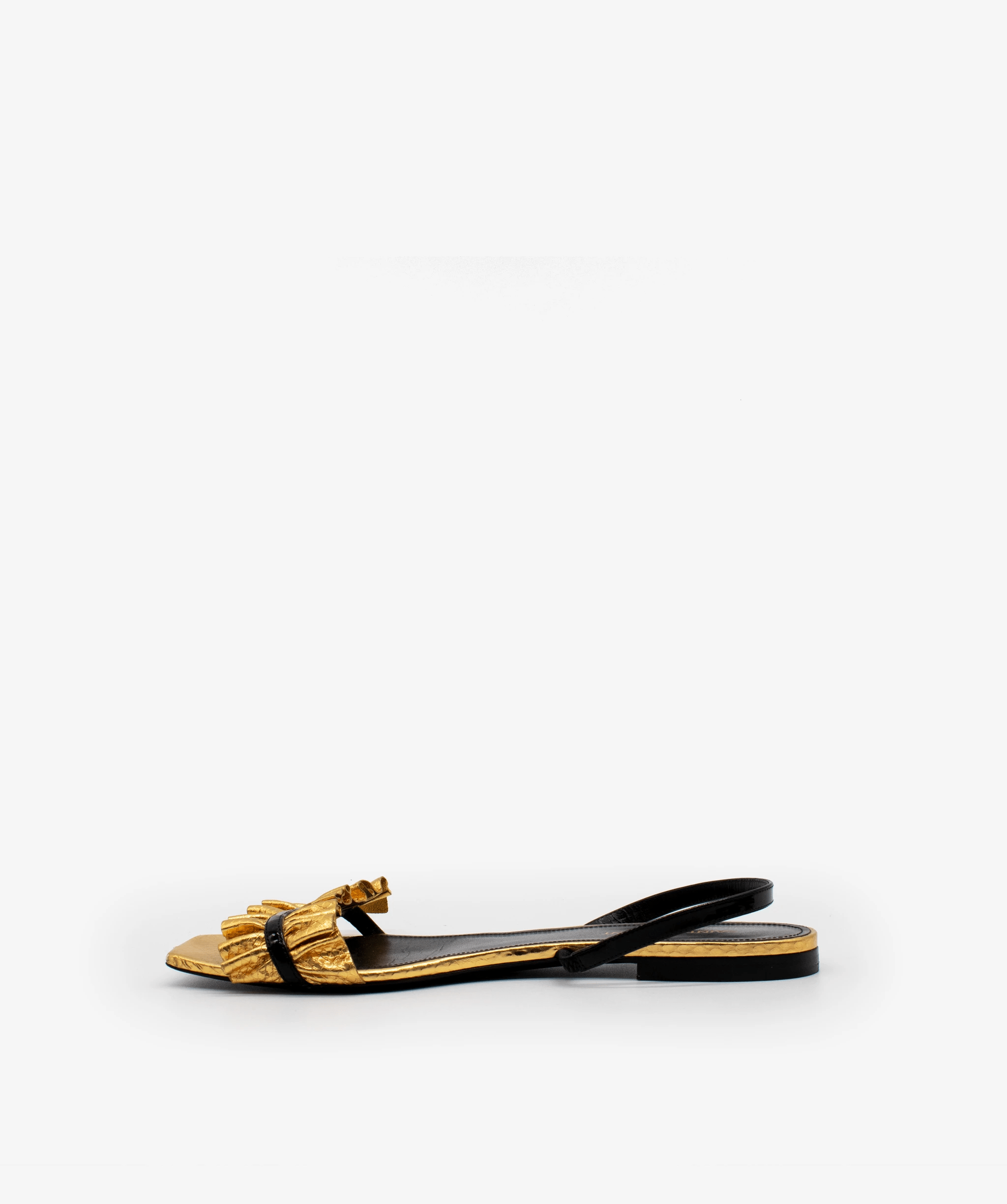 Yves Saint Laurent YSL Pleated Sandals