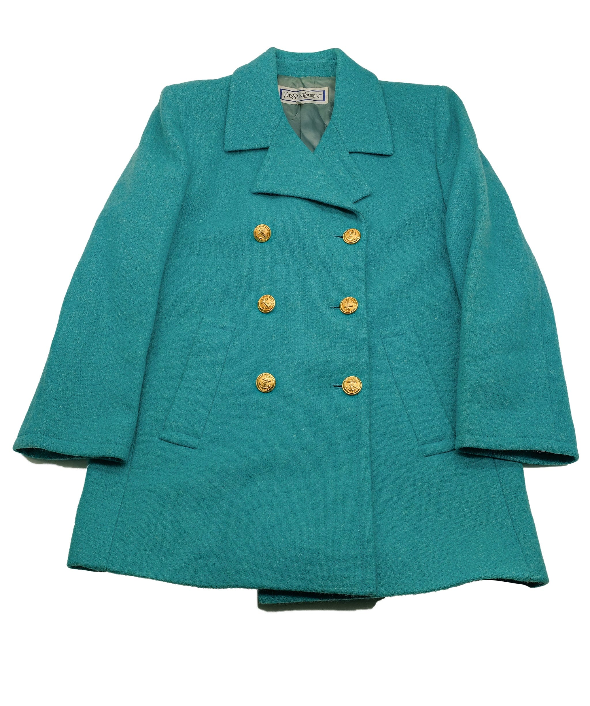 Yves Saint Laurent YSL Turquoise Blazer M REC1241