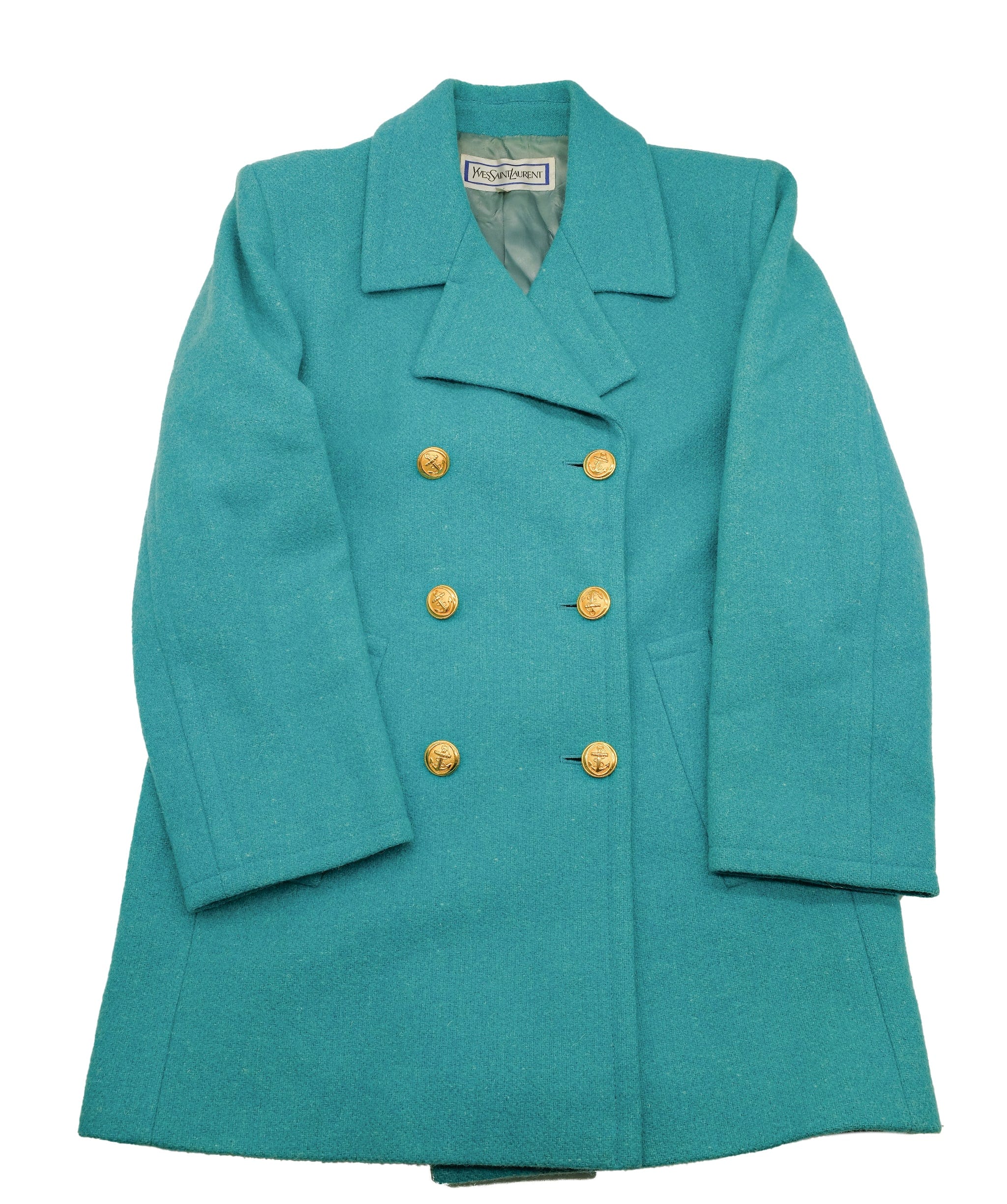 Yves Saint Laurent YSL Turquoise Blazer M REC1241