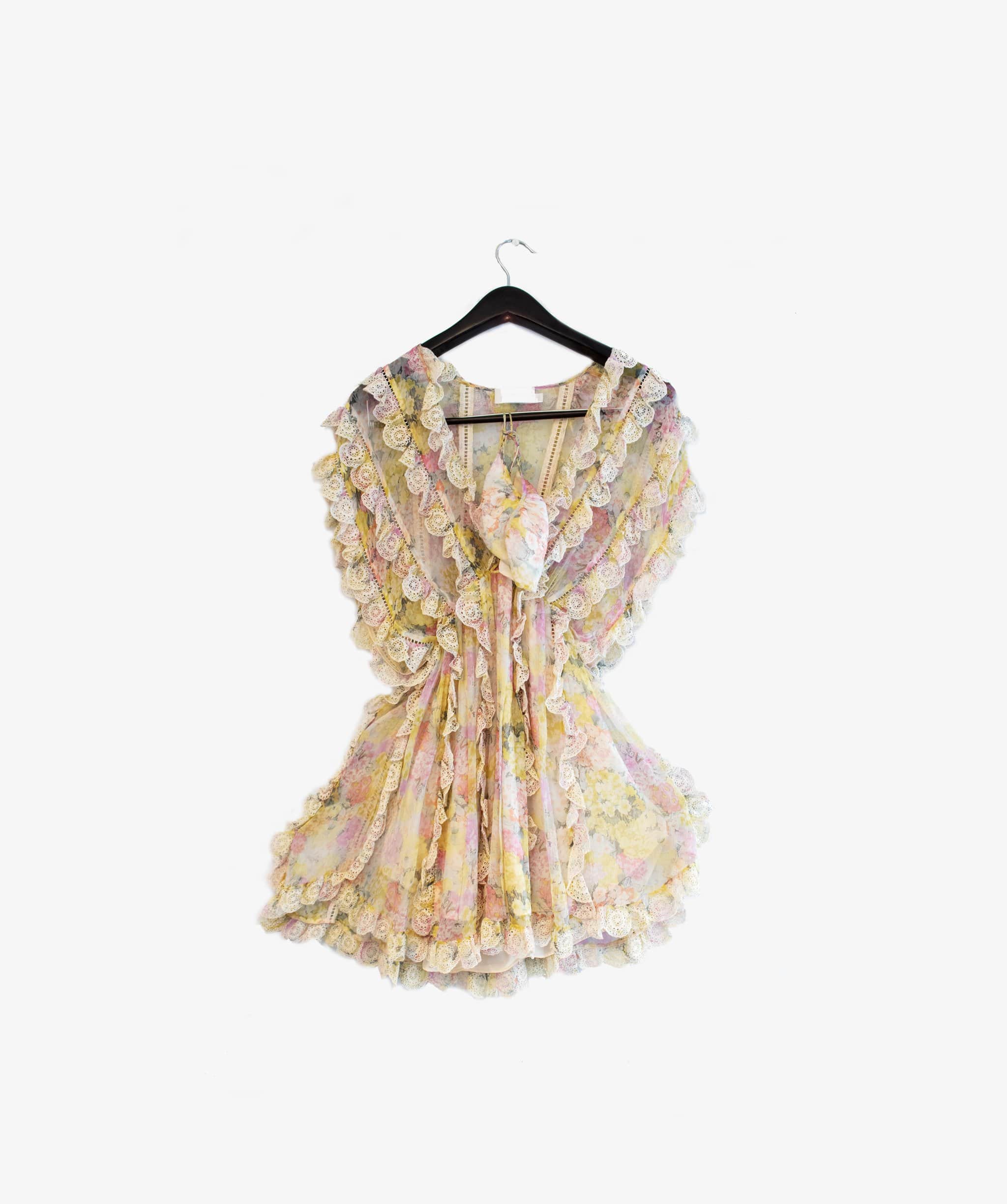 Zimmerman Zimmermann Valour Scallop Ruffle Dress